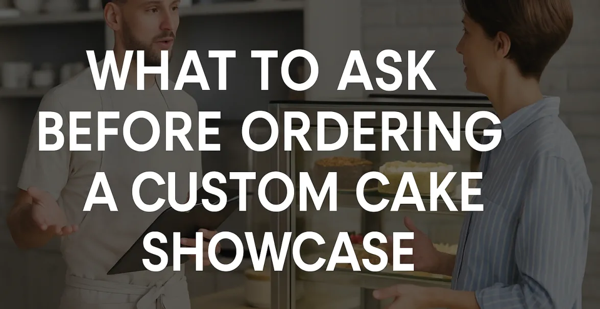 What to Ask Before Ordering a Custom Cake Showcase?